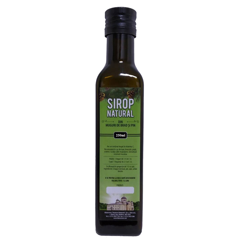 SIROP NATURAL DIN MUGUR DE BRAD SI PIN 250ML BIO CAMARA